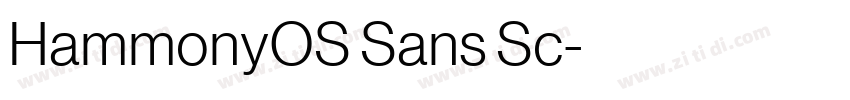 HammonyOS Sans Sc字体转换